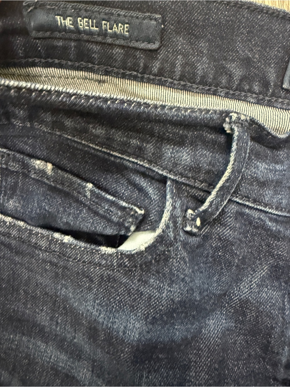 Lucky brand the bell flare Dark Blue Flared Women’s Jeans Sz 4/27 - Picture 7 of 7